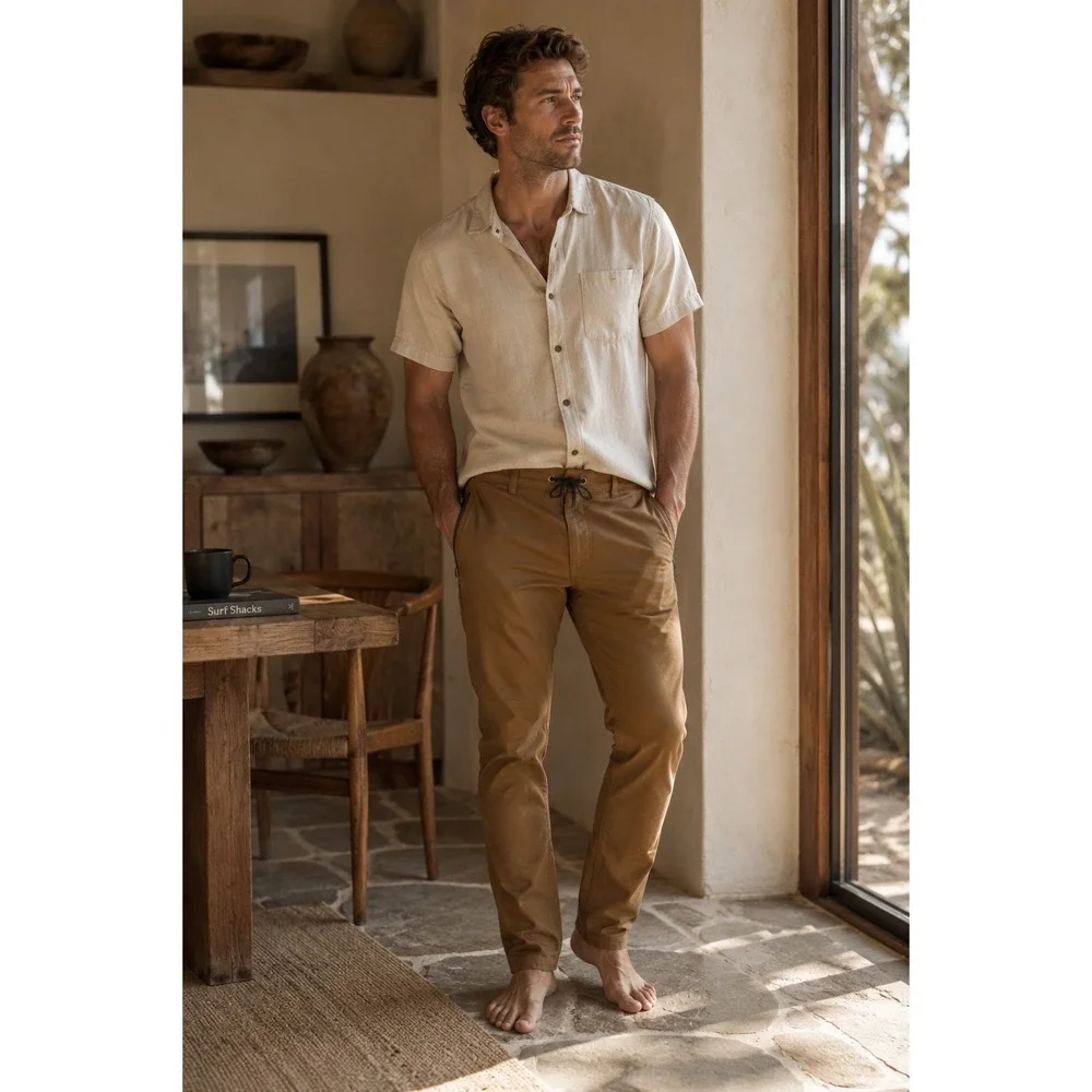 ROARK‎ LAYOVER TRAVELER Pants Men 32 DARK KHAKI Travel ADVENTURE